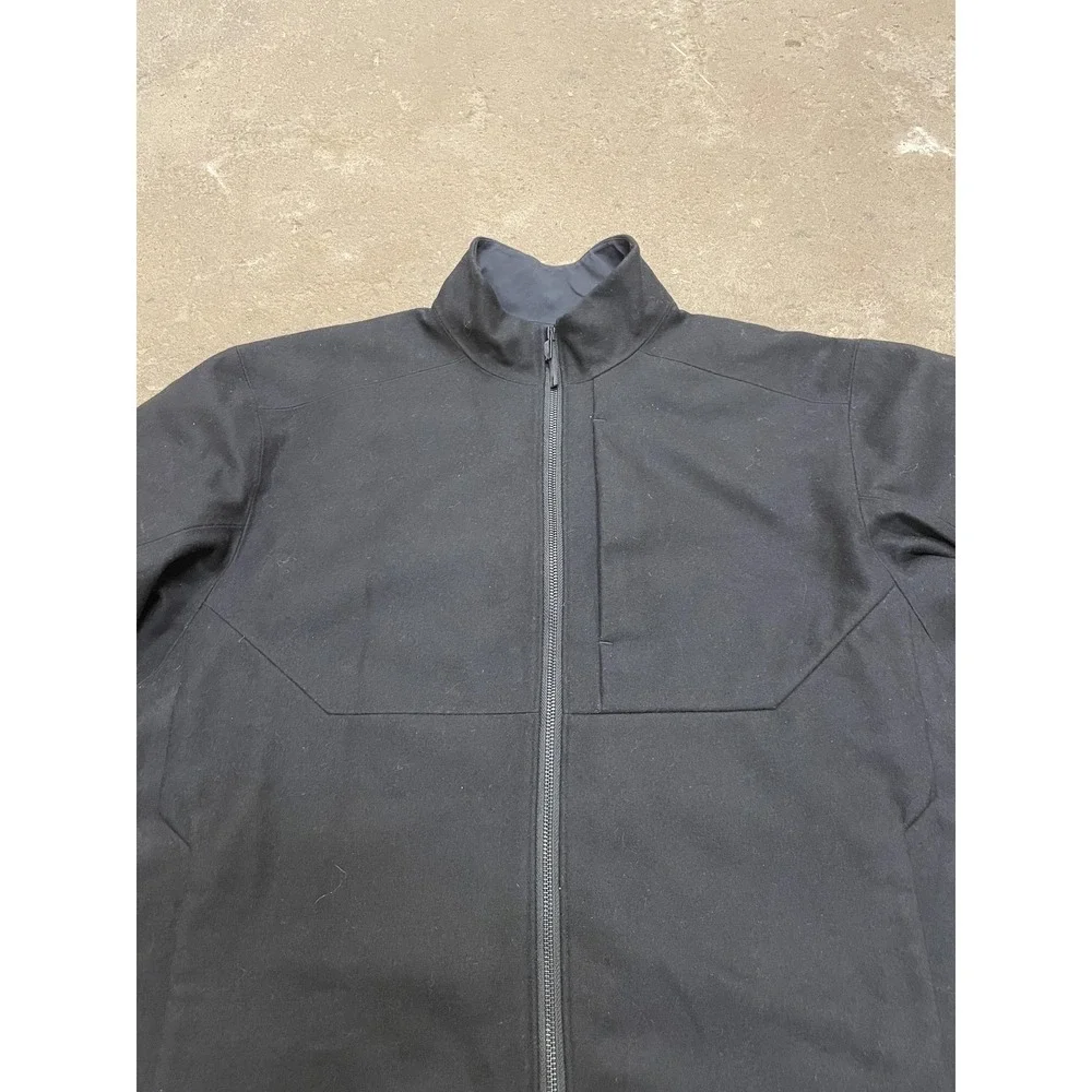 Arc'teryx Jacket Mens‎ Large Black Wool Softshell Full Zip Hiking Outdoor Trail